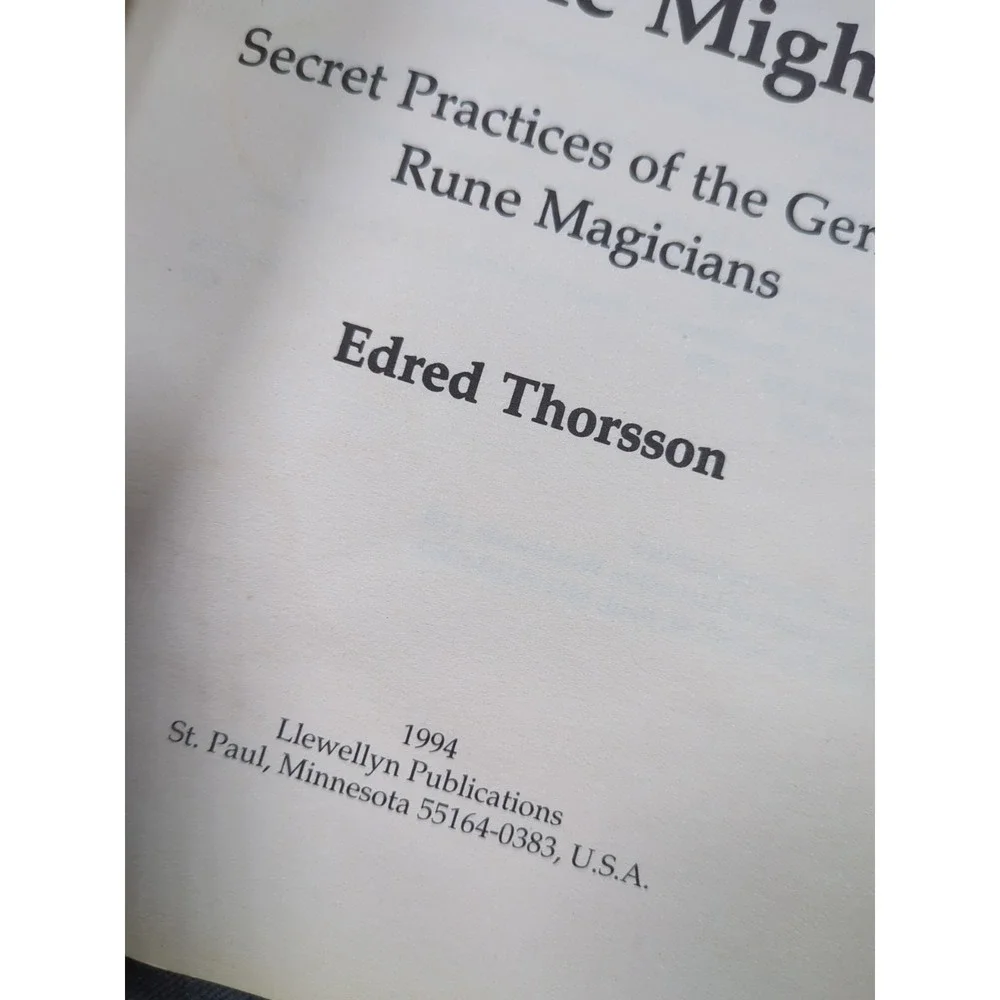 1994 Rune Might Edred Thorsson First Edition Secret Practices German Magicians‎